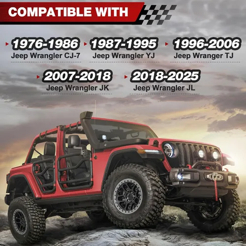 Vista 3 de Estante de almacenamiento para Jeep – Elevador de almacenamiento móvil para Jeep con ruedas de freno deslizantes, portaequipajes de techo duro