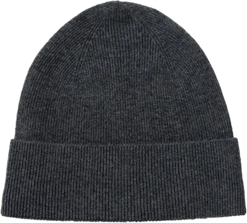 Vista 2 de Lallier Gorro de lana merino 100% con forro polar para hombres y mujeres, gorro de invierno cálido de punto acanalado de lana pura con caja de regalo