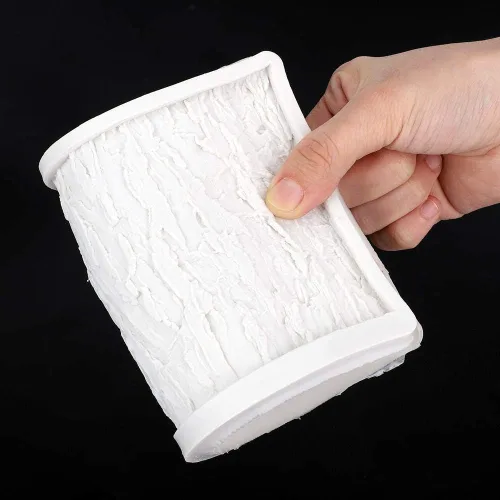 Vista 5 de Zerodis Alfombrilla antiadherente de impresión de fondant con forma de corteza de árbol, de grado alimenticio, de silicona, pan, postres