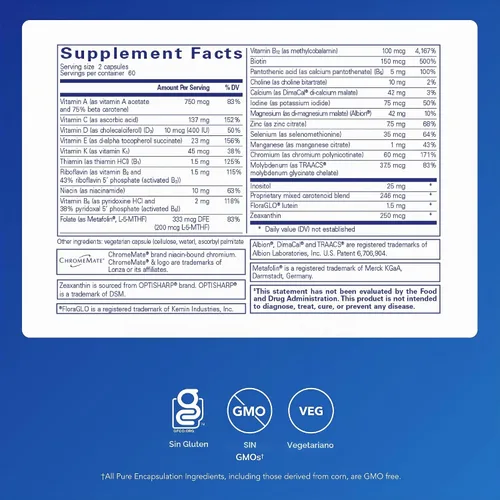 Vista 2 de Pure Encapsulations Junior Nutrients - Multivitamínico para niños y adolescentes, sin hierro, con calcio, vitamina D3 y vitamina C, sin OMG