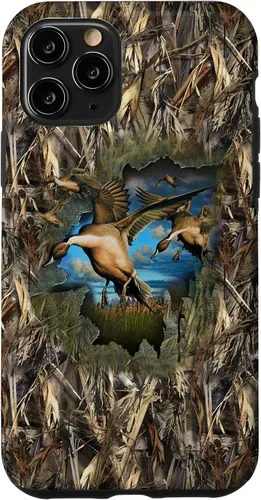 Vista 29 de Carcasa para iPhone 17, diseño de camuflaje de caza de aves acuáticas