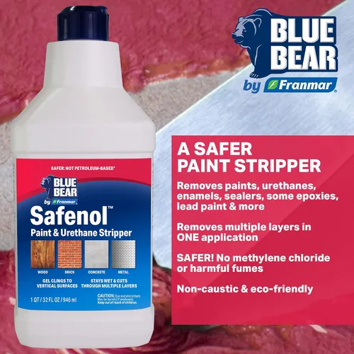 Vista 5 de Blue Bear Gel pelador de pintura Safenol, elimina uretano y barniz de 1