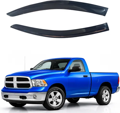 Vista 133 de IG - Visera para ventana para Ford Bronco y F150-F350 1980-1996, deflector lateral tipo cinta adhesiva, resistente, contra lluvia y viento