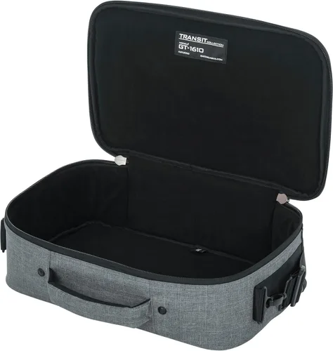 Vista 8 de Gator Cases Transit Series Deluxe - Bolsa para equipos y accesorios, 16" x10, color gris (GT-1610-GRY)