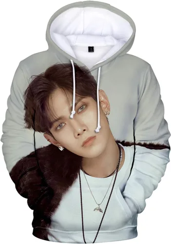 Vista 15 de Xkpopfans Kpop ATEEZ Sudadera con capucha con estampado 3D del tesoro Wooyoung San Mingi
