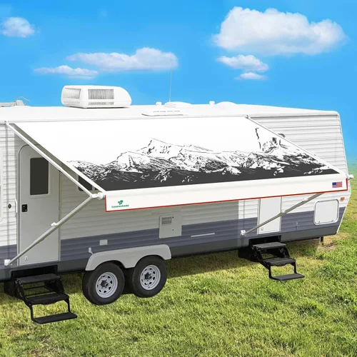 Vista 8 de Leaveshade - Tela de repuesto para toldo de vehículos recreativos y caravanas, poliéster recubierto de vinilo superpesado, 7 pies 3 pulgadas