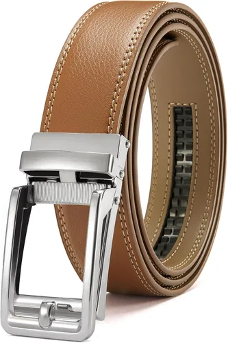 Vista 10 de CHAOREN Cinturones Click para hombre – Cinturón de trinquete para hombre de 1 3/8 pulgadas para pantalones de vestir – Compañero perfecto
