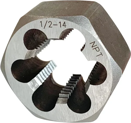 Vista 3 de NPT Tubo Hex Troquel Cartbon Acero 1-1/2 "-11 1/2