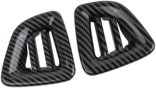 Vista 3 de Cubierta de ventilación de aire lateral superior de fibra de carbono, kit de ajuste de salida de CA para Chevrolet Colorado 2015-2022 para GMC