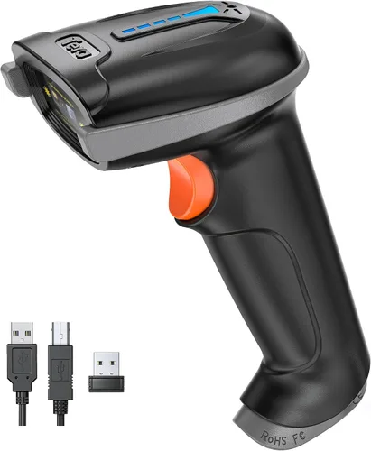 Vista 20 de Tera Escáner de Códigos de Barras Inalámbrico Versátil 2-en-1 (2.4Ghz Inalámbrico + USB 2.0 Con Cable) con Indicador de Nivel de Batería, Distancia