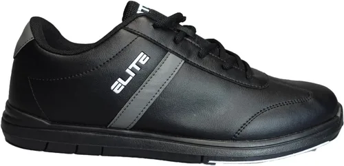 Vista 3 de ELITE Zapatos de bolos deportivos básicos con cordones para hombre con suela deslizante universal para jugadores diestros o zurdos