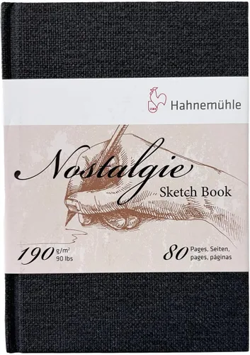 Vista 8 de Cuaderno de dibujo Nostalgie de 6.70 oz/m², A4, Retrato, 40 fls