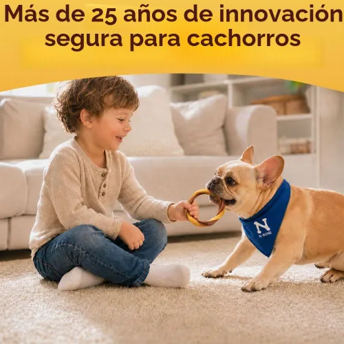 Vista 6 de N-Bone Anillo de dentición para cachorros de 3 anillos, sabor a pollo