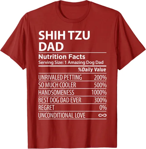 Vista 68 de Shih Tzu Dad - Camiseta divertida para dueño de perro Shih Tzu, Negro