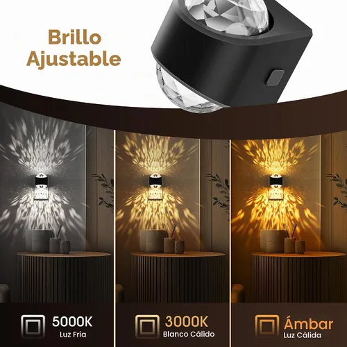 Vista 2 de L LOHAS LED Las luces nocturnas se enchufan a la pared, proyector de luz