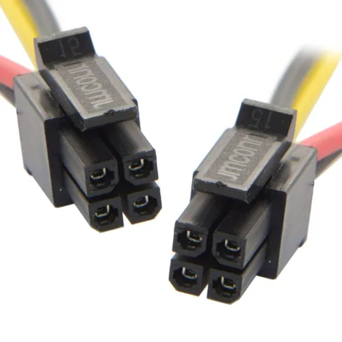 Vista 4 de chenyang CY ATX Molex Micro Fit conector macho 4Pin macho a macho paso 9.8 ft m del cable de alimentación de los 23.6 in