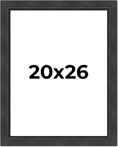 Vista 222 de Poster Palooza Marco de 5 x 5 pulgadas, color negro, cuerda biselada, marco de madera maciza, ancho de moldeo de 2 pulgadas, con plexiglás acrílico
