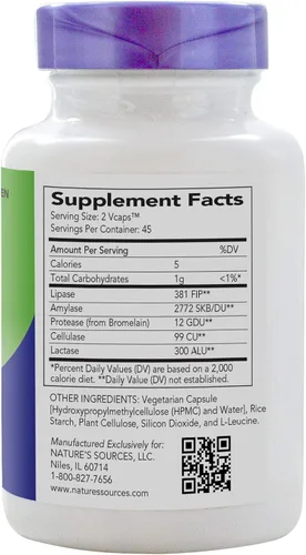 Vista 2 de Nature's Sources AbsorbAid - Soporte digestivo - 90 Vcaps