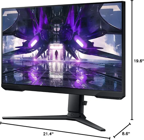 Vista 2 de SAMSUNG Odyssey G3 FHD - Monitor para juegos, 144 Hz, HDMI, monitor vertical, AMD FreeSync Premium, G30A (LS24AG302NNXZA), 24 pulgadas