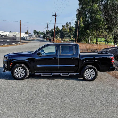Vista 6 de Westin 2022 Nissan Frontier Crew Cab Pickup HDX Drop Nerf Step Bars - Negro texturizado (56-14215)