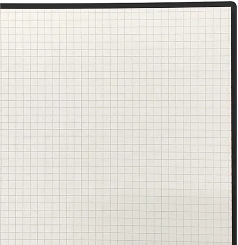 Vista 2 de Cuaderno japonés de acordeón premium, álbum de recortes, perforado, A4, cuadrícula, negro
