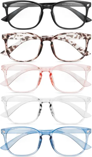 Vista 10 de Gaoye Eyewear Frames for Men - Blue Light Blocking Square Glasses, Anti UV Ray Computer Gaming, Blue Blockers for Women