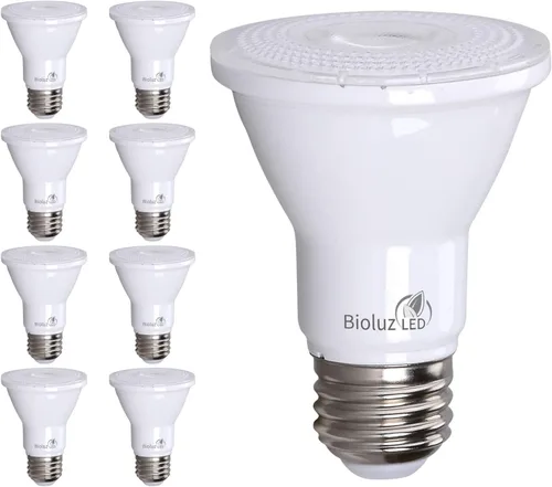 Vista 5 de Bioluz LED PAR20 Bombillas LED de luz diurna de 5000K, 90 CRI, bombilla LED regulable, 5.5W = reemplazo de 75W, base estándar E26, ángulo de haz