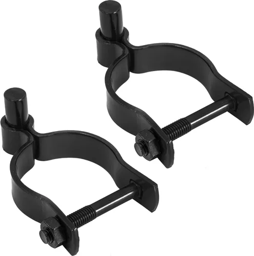 Vista 20 de Bisagra negra de poste de 1-7/8 pulgadas, uso para poste/tubería de 1-7/8 pulgadas de diámetro exterior, bisagra de puerta de enlace de cadena
