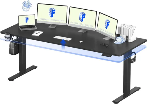 Vista 17 de FLEXISPOT Escritorio eléctrico de pie, escritorio de una pieza de 40 x 24