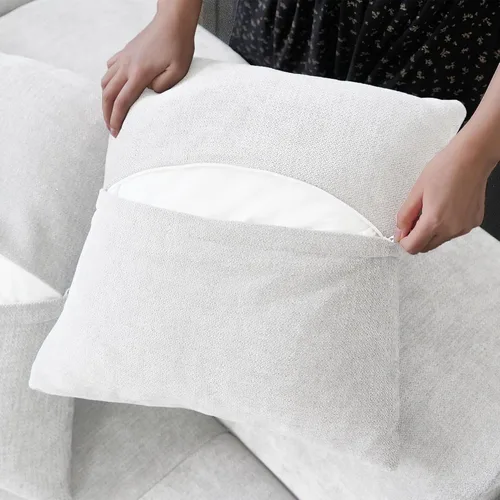 Vista 8 de JACH Sofás seccionales modulares en forma de U de 183.5 pulgadas, sofá moderno de 4 plazas con otomanas chaise, sofás seccionales modernos de Blanco