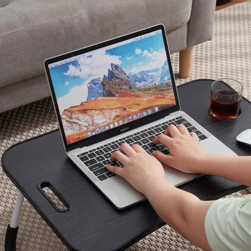 Vista 9 de Nestl Bandeja de mesa de cama para escritorio, soporte portátil