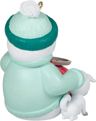 Vista 2 de Hallmark Keepsake Adorno navideño 2022, muñeco de nieve Hallmark Channel Movie Time