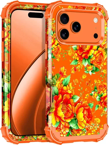 Vista 71 de Miqala Funda para iPhone 12, iPhone 12 Pro, que brilla en la oscuridad, tres capas, resistente a los golpes, protección de plástico duro + funda