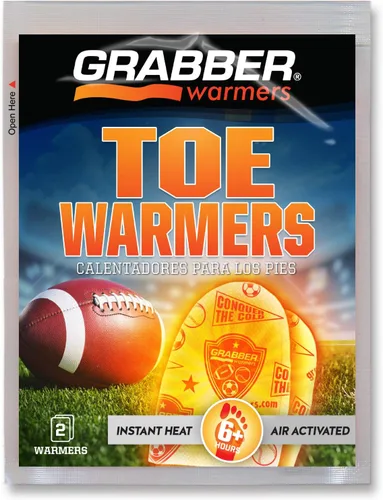 Vista 2 de Grabber Paquete económico de 8 pares de calentadores de dedos Game Day
