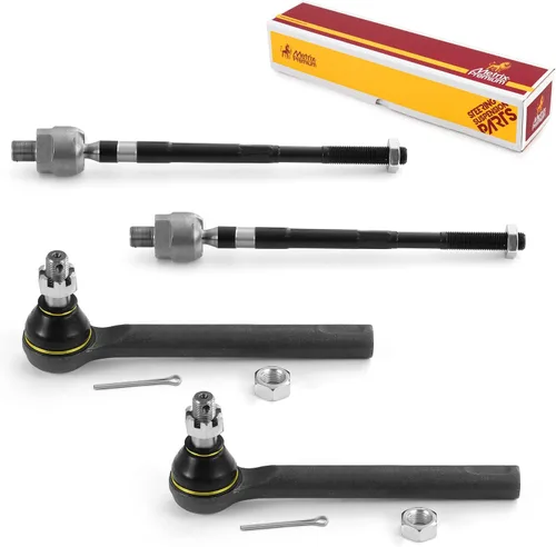 Vista 192 de Metrix Premium Chassis Parts - Kit de 4 piezas de extremos de barra de acoplamiento frontal exterior e interior compatible con Nissan Pathfinder