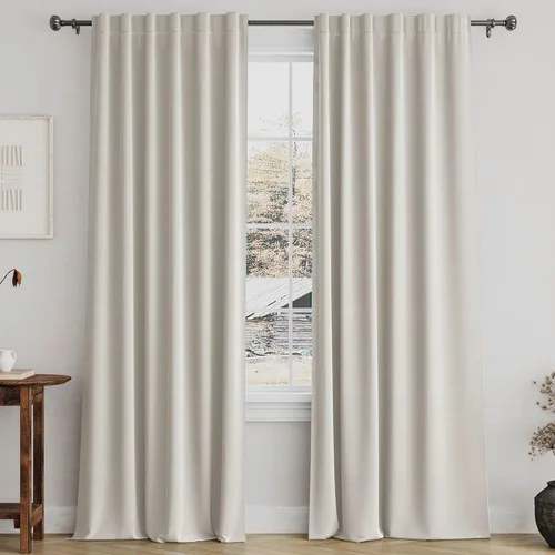 Vista 125 de Turquoize Cortinas Opacas con Aislamiento Térmico Paneles de Tratamiento de Ventanas con Bolsillo para Barra Paneles de Ventana para Ventanas