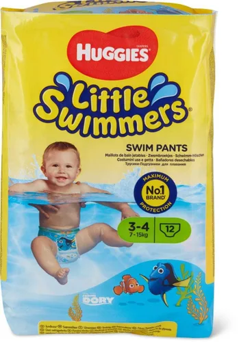 Vista 2 de Huggies Little Swimmers - Pantalones de natación desechables, S (15-34 libras), 12