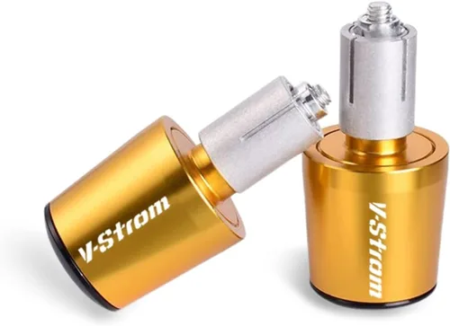 Vista 3 de for Suzuki DL250 DL650 V-Strom DL1000 DL 650/XT 1000/XT V-Strom 7/8" 22MM Motorcycle Handlebar Grips Handle Bar Grip End Cap Plug (Color : Gold)