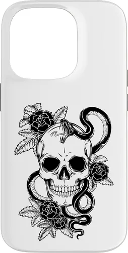 Vista 17 de Gothic Flower Skull Snake Roses Case for iPhone 16