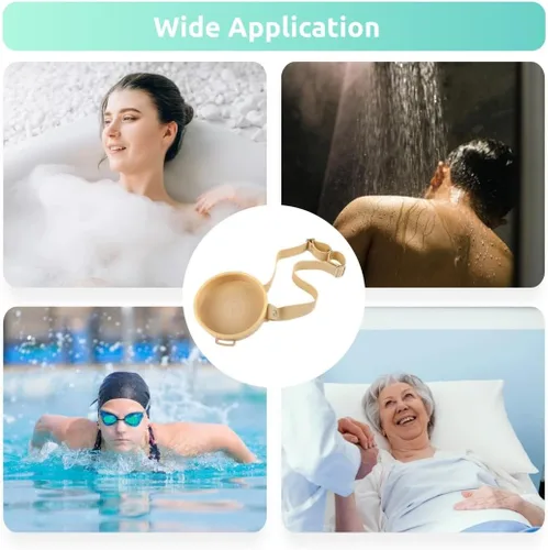 Vista 6 de Funda de baño impermeable para estoma ostomía, cubierta de ducha de ostomía, protector de heridas de ducha de ostomía, funda de ducha para bolsa