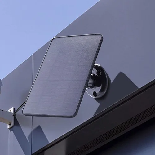 Vista 9 de Diydeg Panel solar de 4W 5V para cámara al aire libre, para cámara con interfaz micro USB, para cámara de reflector, energía solar para el sistema