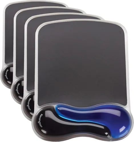 Vista 16 de Kensington Duo Gel Wave Mouse Pad y reposamuñecas (K62413WW) Negro Amortiguación de gel con contorno ondulado, tamaño mediano, base
