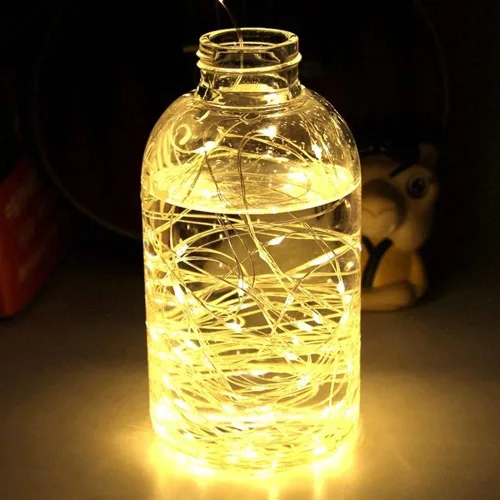Vista 2 de Fantasee Luces de Cadena de Alambre de Cobre USB Alimentadas Luces de Hadas LED 8 Modos con Temporizador Control Remoto para Hogar Dormitorio Fiesta