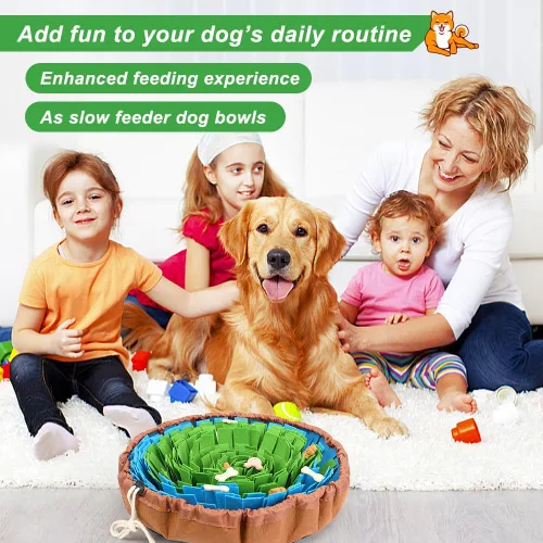 Vista 7 de Vivifying Tapete de olfateo para perros, alfombrilla ajustable para perros pequeños, medianos y grandes, juguete interactivo de enriquecimiento