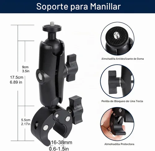 Vista 6 de PellKing - Kit de accesorios para trípode y estuche para selfie de 54