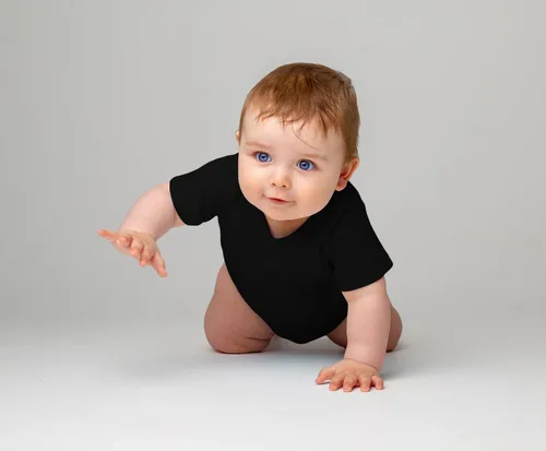 Vista 7 de DEFAHN Viscose from Bamboo Baby Bodysuits 2 Pack, Baby Onsies 0-24M Negro