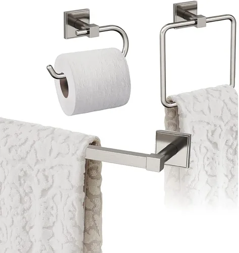 Vista 10 de Amerock Níquel cepillado Appoint 5 piezas Juego de accesorios de baño