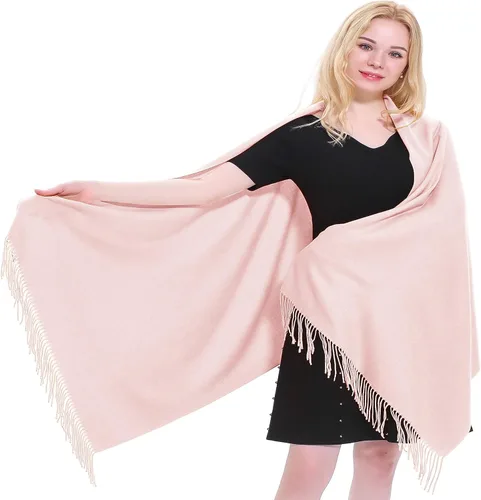 Vista 29 de CJ Apparel 100% Cashmere Shawls Shawl Scarf Wrap Stole Scarves Wraps Stoles Azul bebé