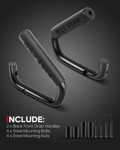 Vista 5 de cciyu Asas delanteras para Jeep Wrangler JK JKU Sports Sahara Freedom Rubicon X Unlimited X 2 puertas 4 puertas 2007-2018 barra de agarre de acero