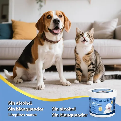 Vista 6 de Toallitas limpiadoras hipoalergénicas para mascotas para perros